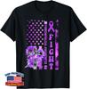 Fight USA Flag Sunflower Christian Fibromyalgia Awareness Unisex T-Shirt
