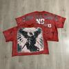 Unisex Oversized Vintage American Hip Hop Print T-Shirt Loose Fit Cotton Tee Casual Wear