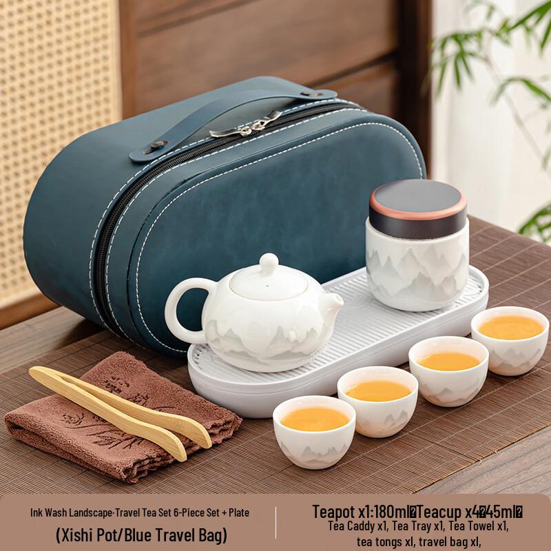 Portable Ceramic Kung Fu Tea Set