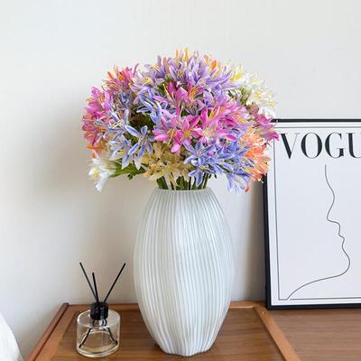Agapanthus Artificial Flower Bouquet for Home Decoration and Weddings