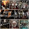 Window Christmas Stickers Xmas Santa Removable Art Decal Wall Home Decor Shop