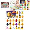 Lustiger 24 Tage Weihnachts-Countdown-Kalender Blind Box Vinyl Enten Spielzeug Set für Weihnachtsfeiern und Sammler