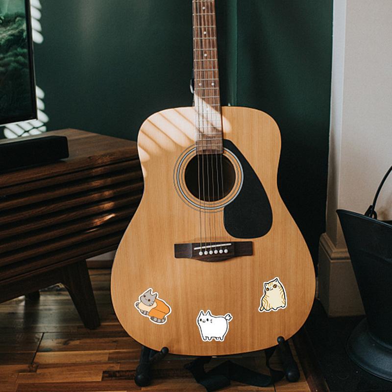 50Pc Funny Cute Cat Stickers Skateboard Stickers Extreme Sports Stickers Trolley Case Guitar Mug Notebook Trend Stickers