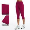 Capri do jogi z wysokim stanem unoszące pośladki: Damska odzież do biegania i fitnessu wyszczuplająca