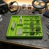 Durable Plastic 3D Printed Tray Smooth Surface Sturdy Structure Electronic Parts Tray Multiple Compartments Compact Size