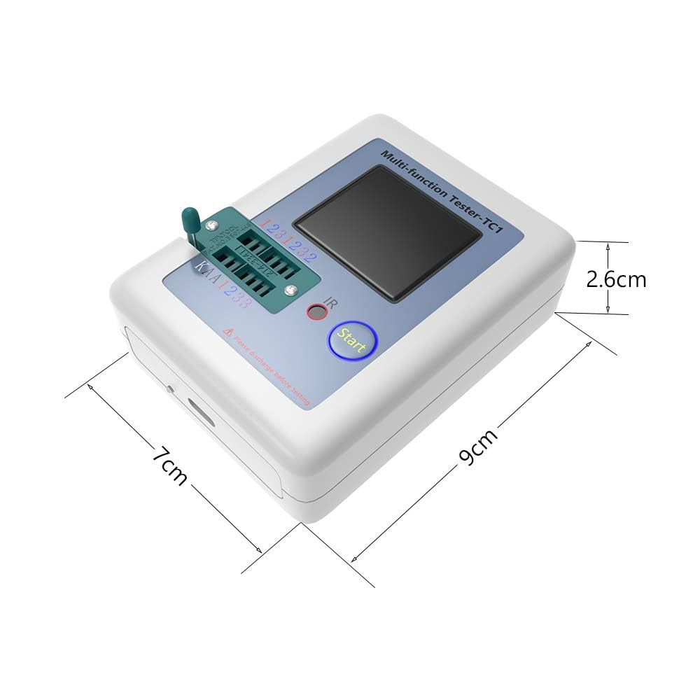 Aideepen Transistor Tester Multimeter with Colorful TFT Backlight for and Automatic Detection and Shutdown LCR-TC1 1.8-inch Display, Multi-Function