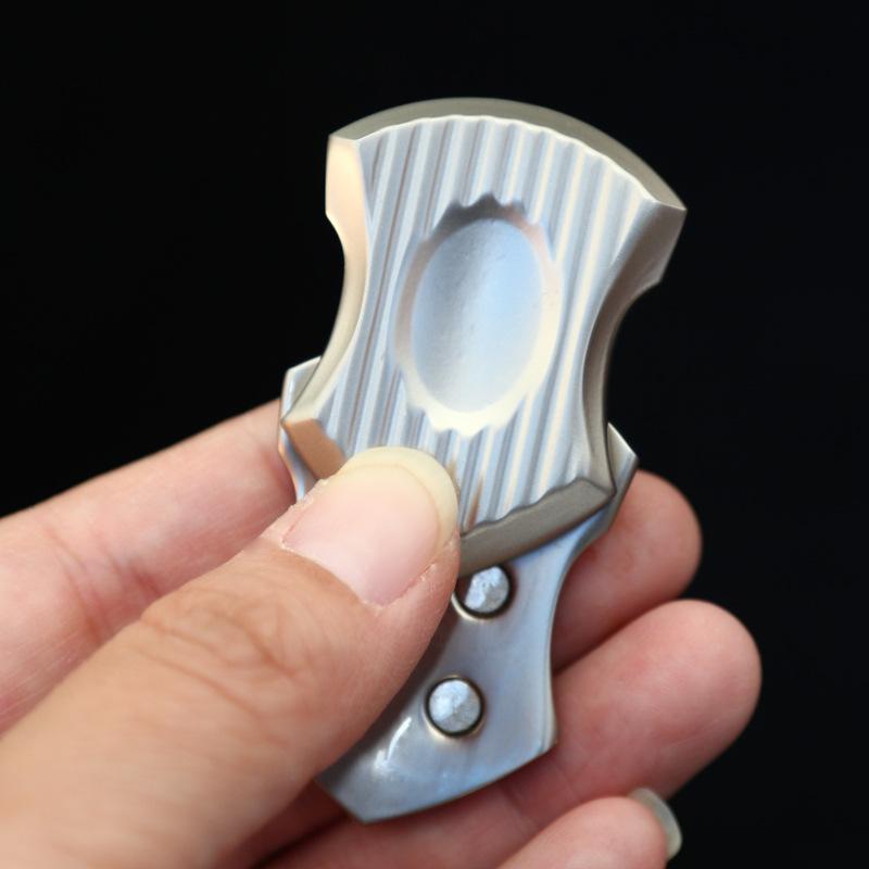 Shield Magnetic Push Card Mechanical Slider Pushing Plate Haptic Coin EDC Metal Relieve Stress Relief Toy Decompression Fidget