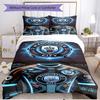 3pcs Duvet Cover Set (1*Duvet Cover + 2*Pillowcase, Without Core), Manchester City FC Print Soft All‑Season Bedding Set, Home Bedroom Decor Gift