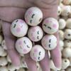 100 Stück Smileys Holzperlen Naturholzperlen zum Basteln Holzgesichter Perlen Holzkugeln mit Loch für DIY Deko Handwerk