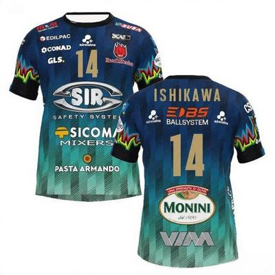 2025Men Women No. 14 Volleyball Jersey Sir Safety Perugia Tshirt Match Clothes Beach Tee Male Ishikawa Home Champions Sportswear