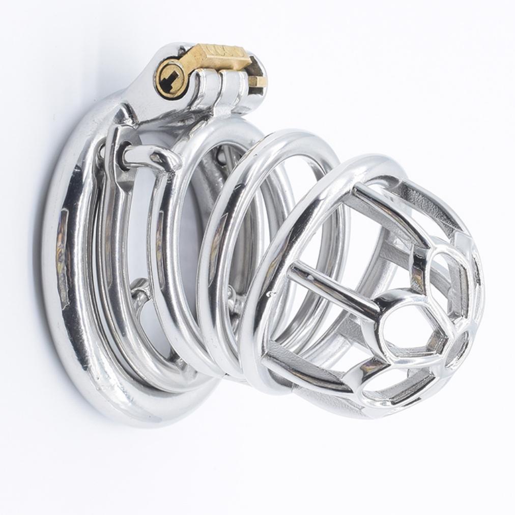 Frrk BDSM Bondage Lock Sex Toys Male Chastity Device Metal Chastity Dildo Cage Stainless Steel Cock Chastity Cage for Men