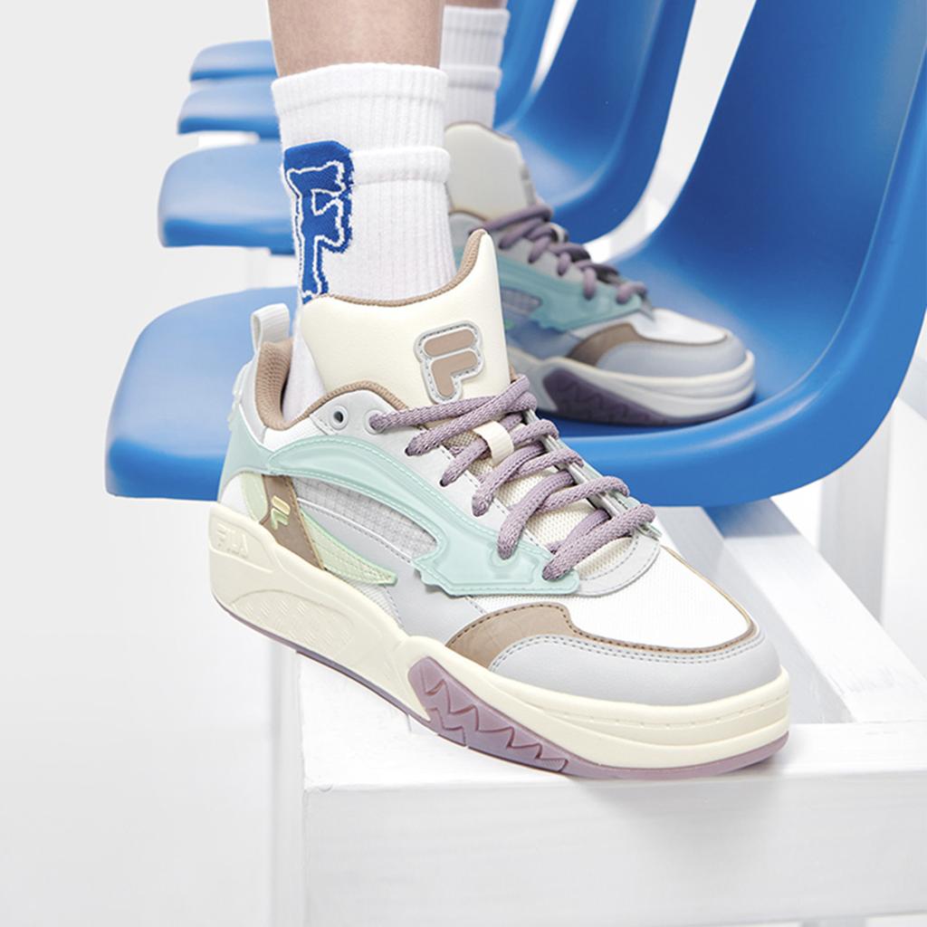 Fila Fusion Desperado Low Retro Basketball Shoes Women Sneaker Blue Purple T12W323205FBG