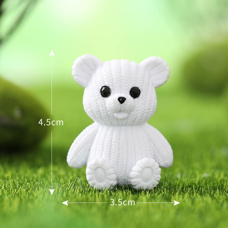 Hairline Bear Keychain Micro Landscape Cartoon Pvc Handicrafts Car Ornaments