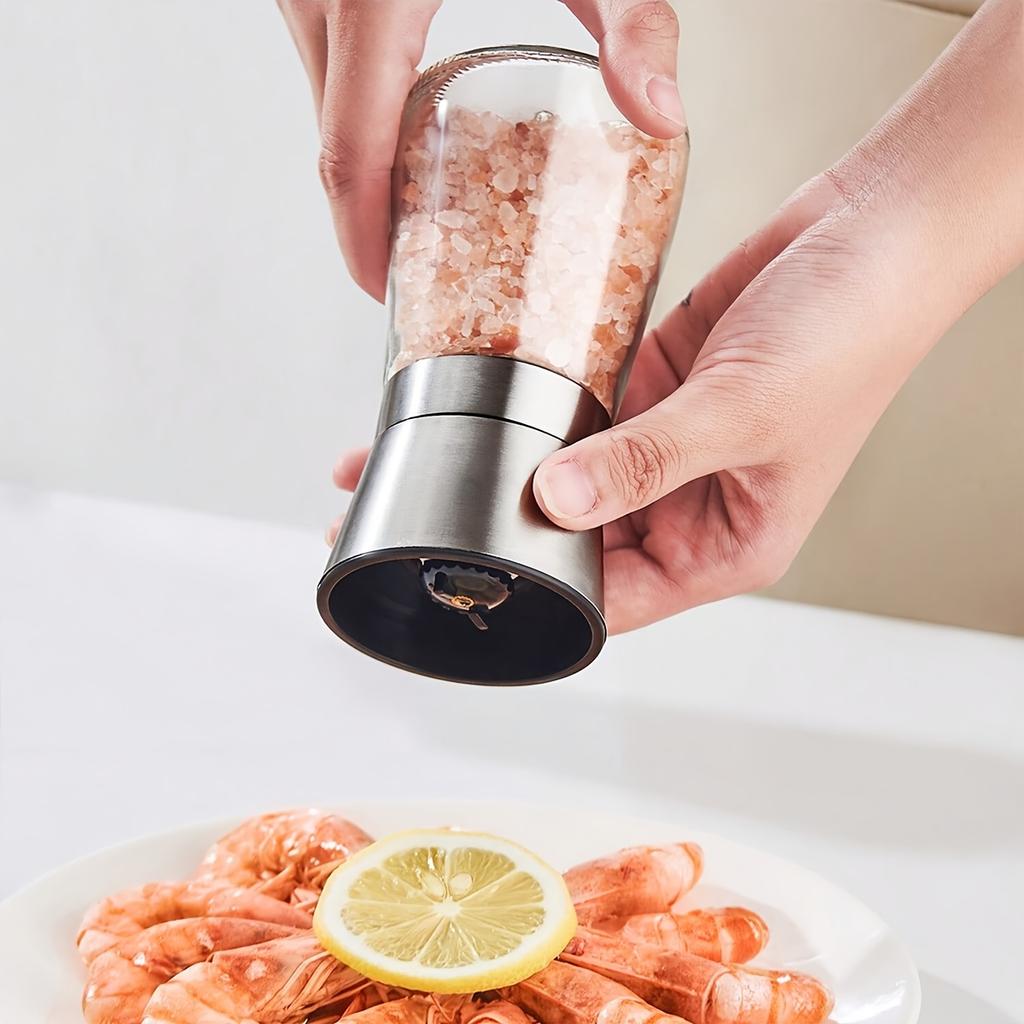 Manual pepper grinder, sea salt pepper granule grinding bottle, black and white pepper powder grinding tool, seasoning jar
