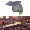 Schutzschirm für Schutzhelm mit Nackenschutz und reflektierendem Streifen, hohe Sichtbarkeit, breiter Rand für Bauarbeiter, Damen, Herren