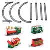 Mini Electric Christmas Train Toy Set for Kids