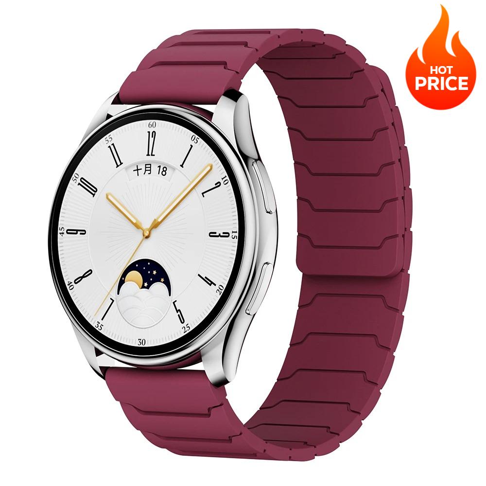 

Magnetic Loop Strap For Samsung Galaxy Watch 7 6 5 4 40mm 44mm 4 6 Classic 46 42 43 47mm 5 Pro Band Silicone 20mm 22mm Watchband 20mm