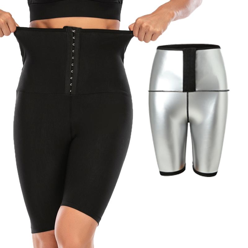 Women Sauna Pants Slimming Shapewear Weight Loss Fat Burning Shorts Workout Gym Leggings Fitness Sports Waist Trimmer Shapers 5
