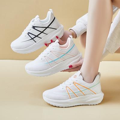 Women's Casual Dad Shoes Chunky Platform Sneakers Comfort Lace-Up Walking Shoes Non-Slip Tennis Sneakers Breathable Athletic Running Shoes for Women