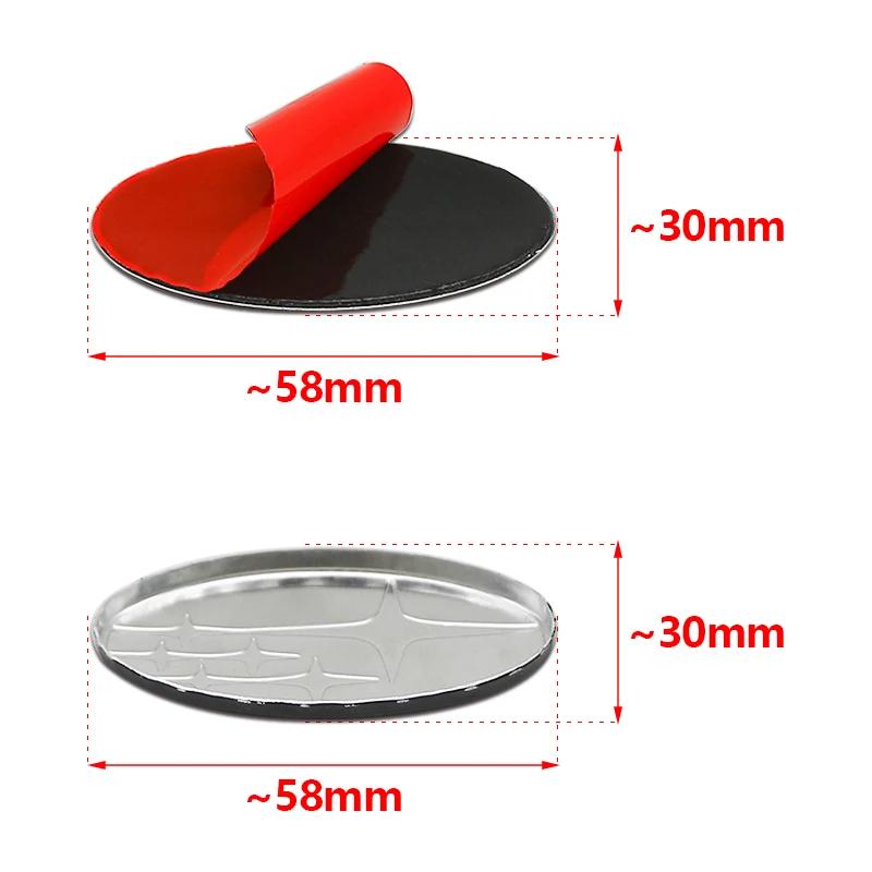 58x28mm Metal ABS Car Sticker Steering Wheel Center Emblem Decoration for Subaru XV Forester Impreza Tribeca STI WRX BRZ Legacy WW111