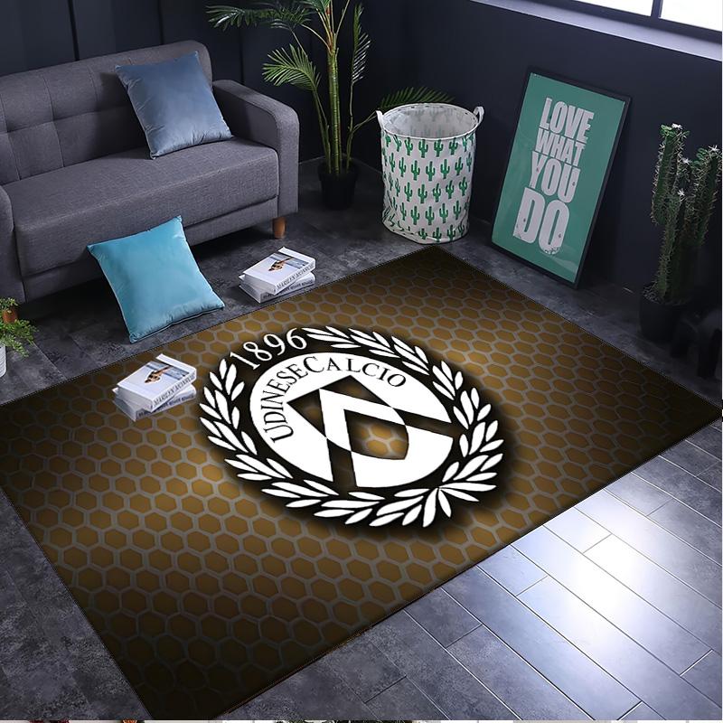 1PC rug Udinese-Calcio Crest Design Carpet, Chair Rug,Area Rug for Office Bedroom living rooms bedroom, Doormat decor Christmas fan gifts