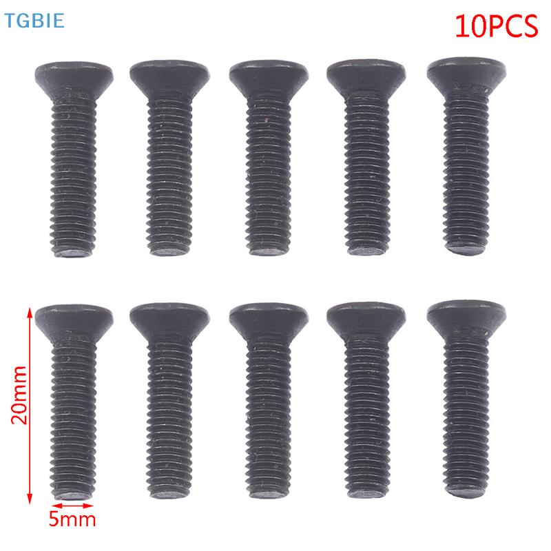 [TL][TL][TL]10Pcs/set Fixing Screw M5*20 M6*22 Left Hand Thread for 1/''UNF 3/8''UNF Drill Chuck Shank Adapter Screw