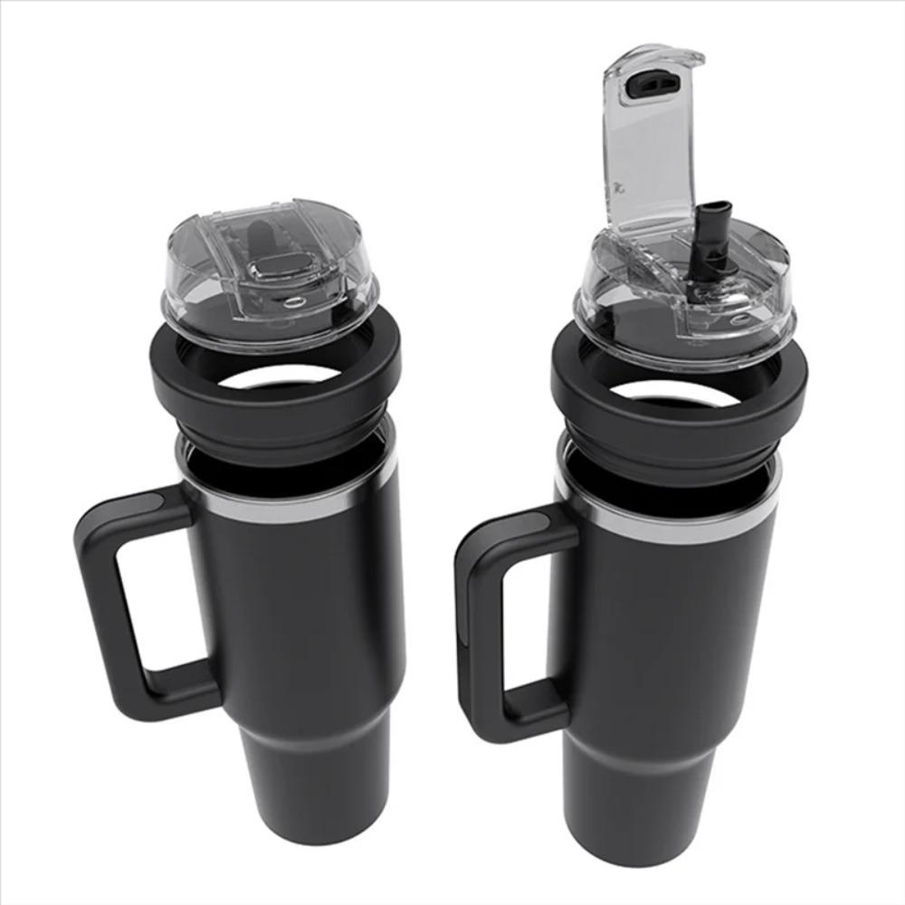 30oz Becher Klappdeckel mit Strohhalm Auslaufsicher Versteckter Strohhalm Becher Ersatzdeckel Spritzfest Staubdicht Becher Topper Deckel Zuhause