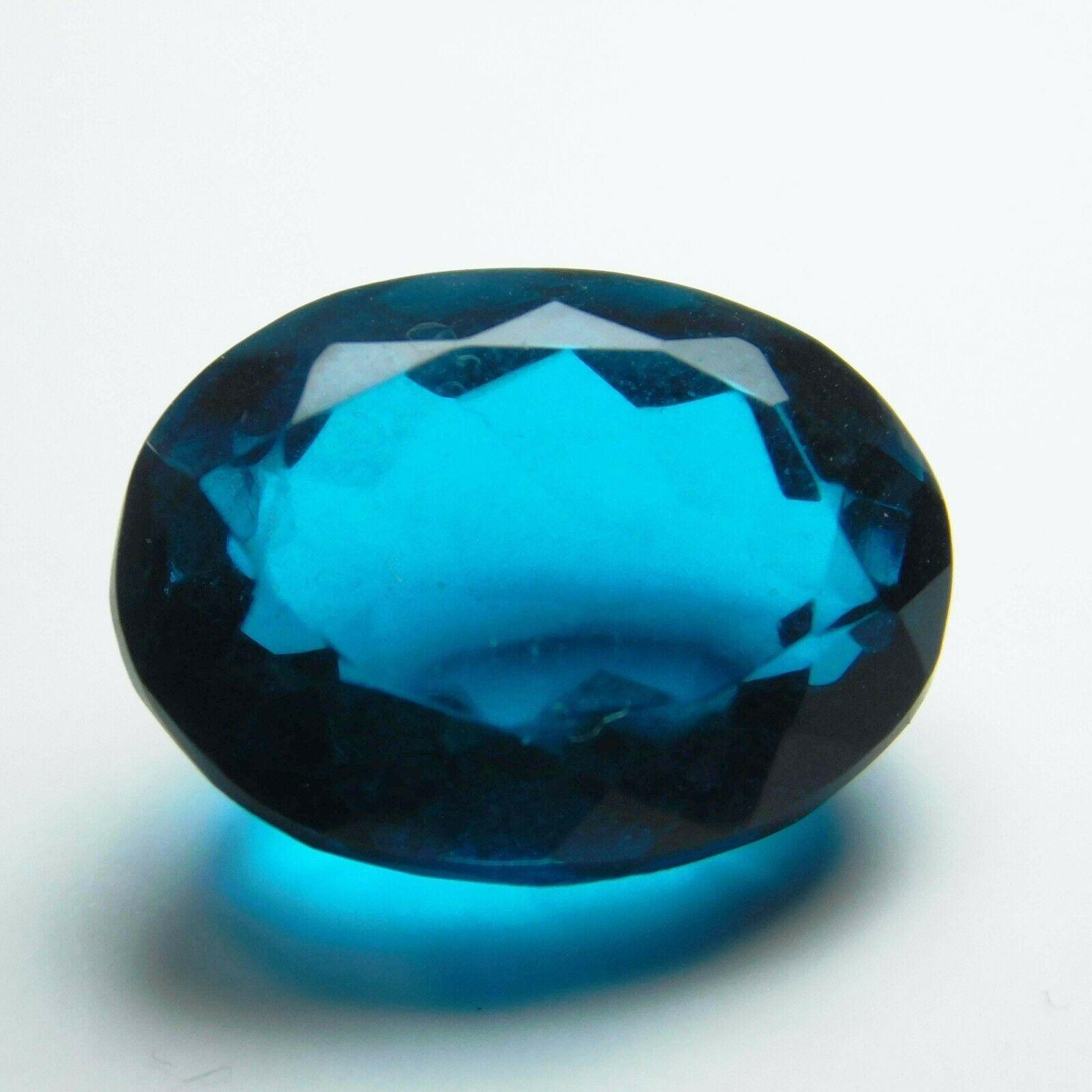

CERTIFIED Rare Teal Sapphire Oval Cut 40.56 Carat Loose Gemstone Free Shipping AU-56 11.6 - 12 mm approx. синій