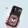 Vintage Flower Butterfly Case For Samsung Galaxy A56 A17 A26 A16 A36 A55 A54 A53 A15 S24 S25 FE S25 S22 S23 Ultra Plus Lanyard Soft Cover