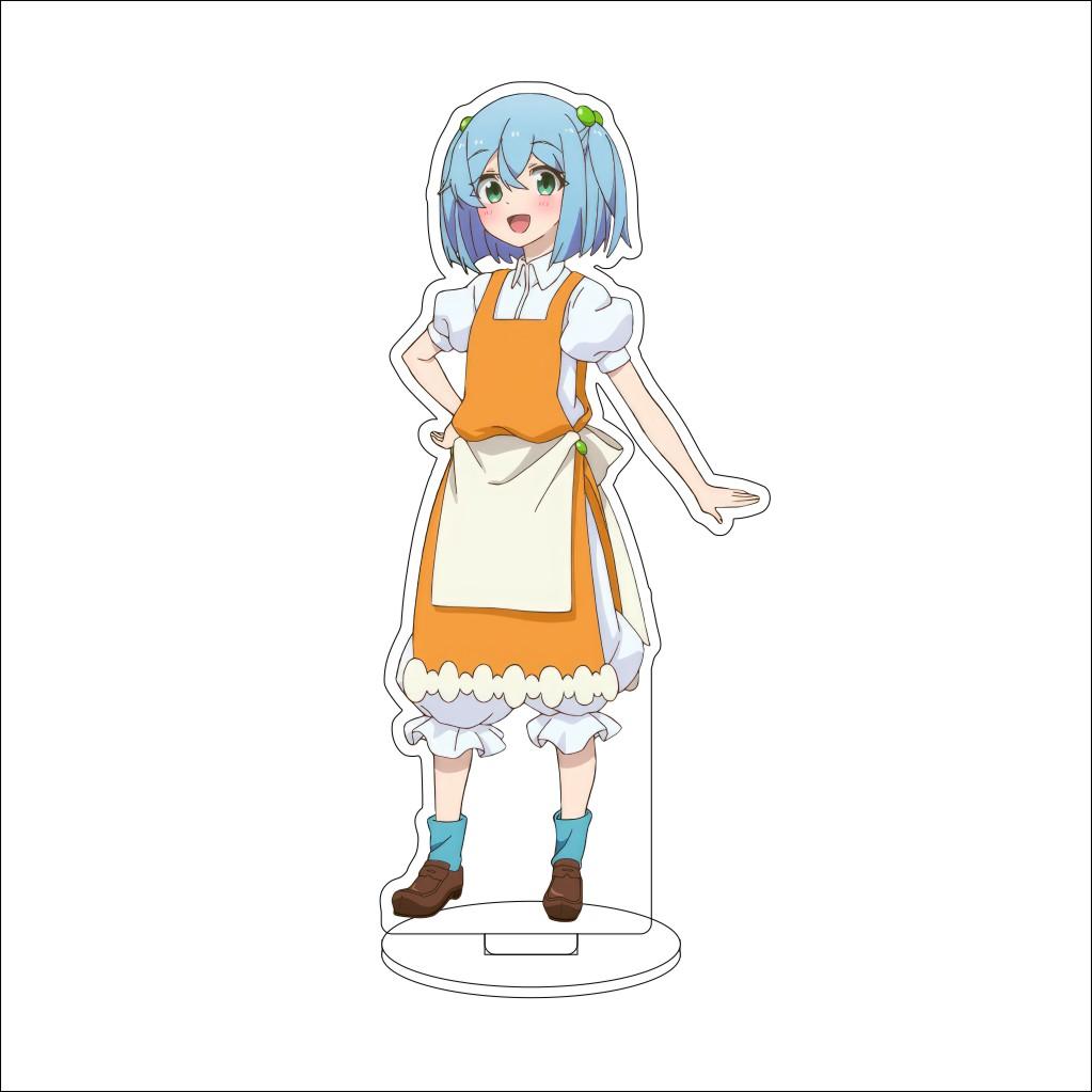 16CM Anime Cosplay Acrylic Stand Ornaments Azusa Falufal Sharula Haruka Flattelude Figure Stand Halloween Gifts