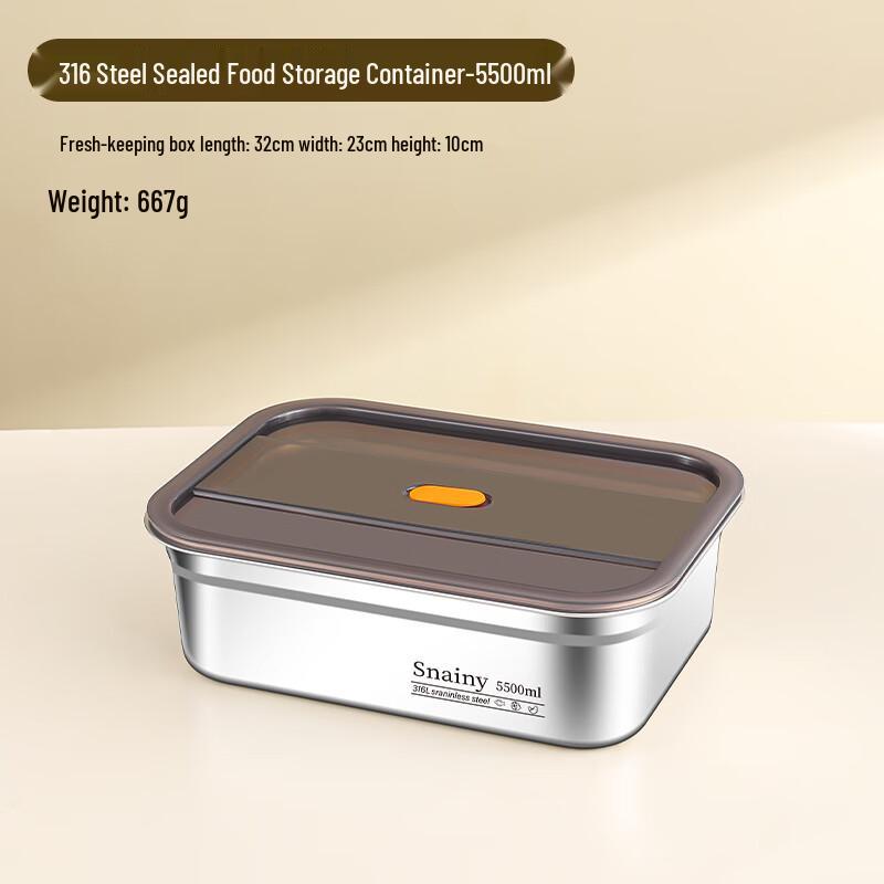 316 Stainless Steel Portable Food Storage Container
