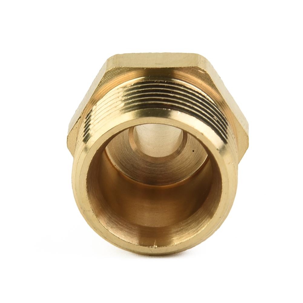 Brass Hose Adapter M22 x 15mm Male to G1/4 Threaded Connector for High Pressure Washer Spray and Pipe Couplings