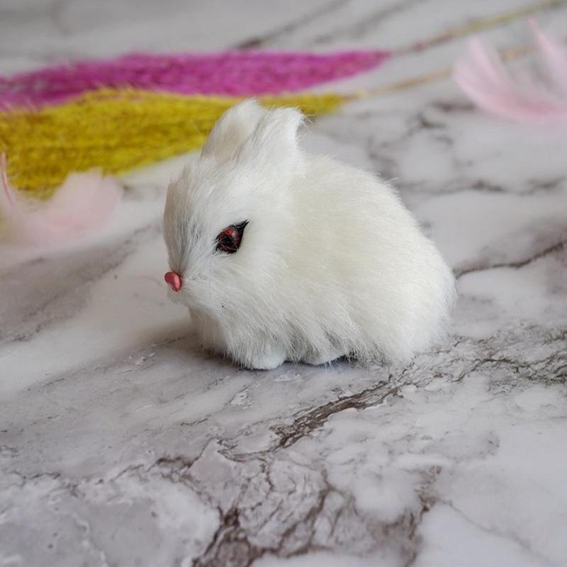 

Имитация цыпленка-кролика, плюшевая игрушка, детская познавательная модель курицы, фигурка, реалистичная пушистая кукла-животное, курица, пасхальный подарок