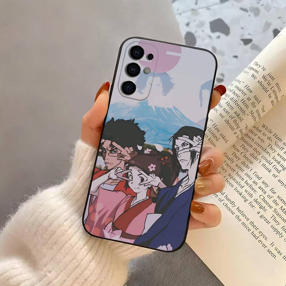 S-Samurais C-Champloo-SC-ES Phone Case Black Silicone Soft For Samsung S25,S24,S21,S22,S23,S30,Ultra,S20,Plus,Fe,Lite