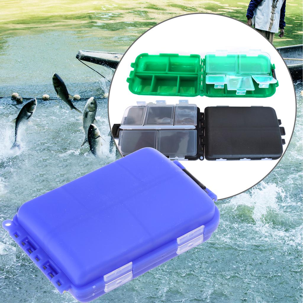 10 Compartments Fishing Lures Boxes Baits Storage Case Fishing Tackle Storage Trays Hook Organizers Waterproof Lures Box