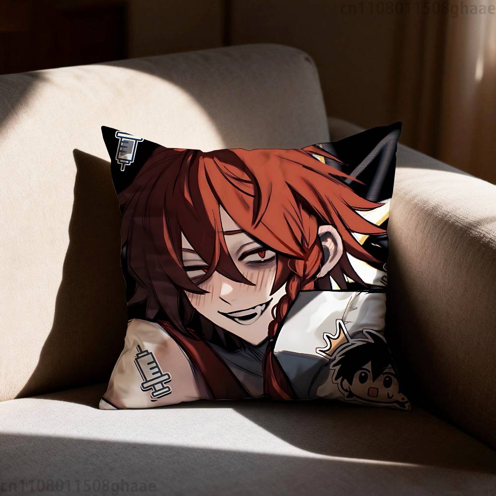 Game Zeno Remake Pillow Case Square DoubleSided Printing Short Plush Sofa Cushion Cover Bedroom Bedside Pillow