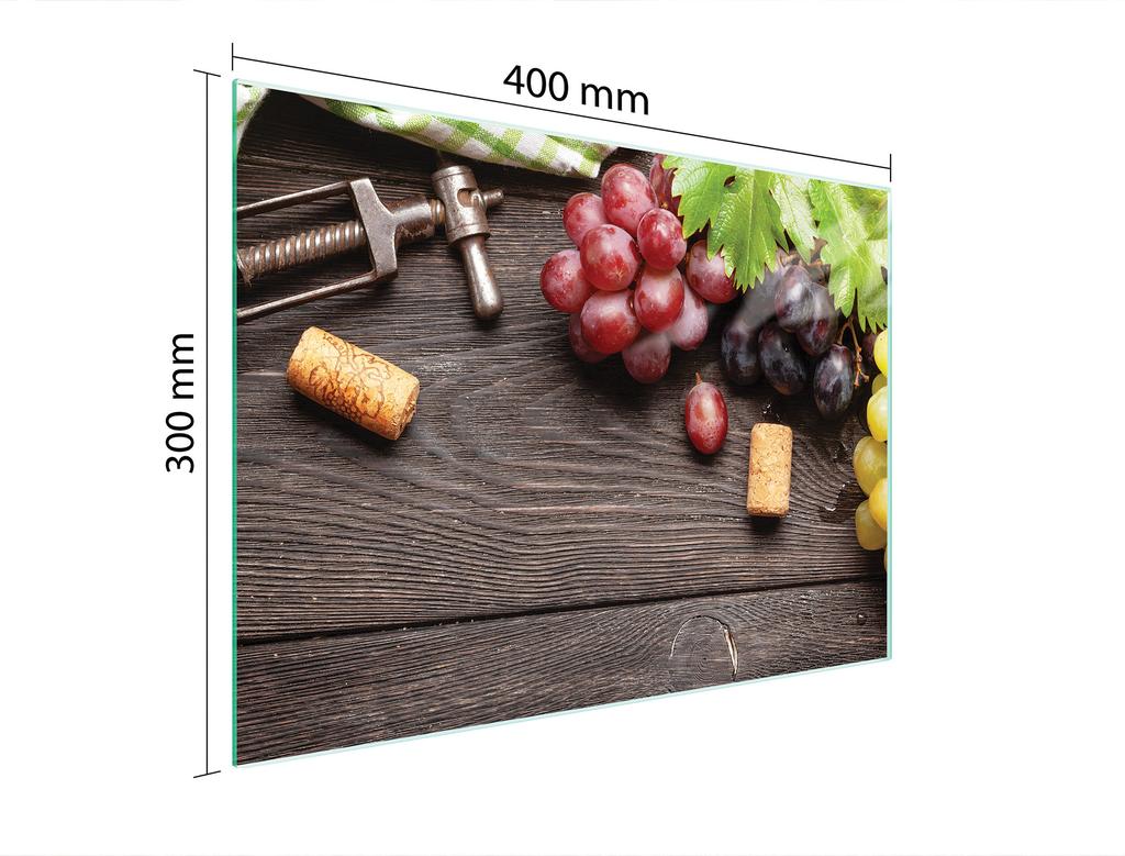 SZKLANA DESKA DO KROJENIA 40x30 OWOCE