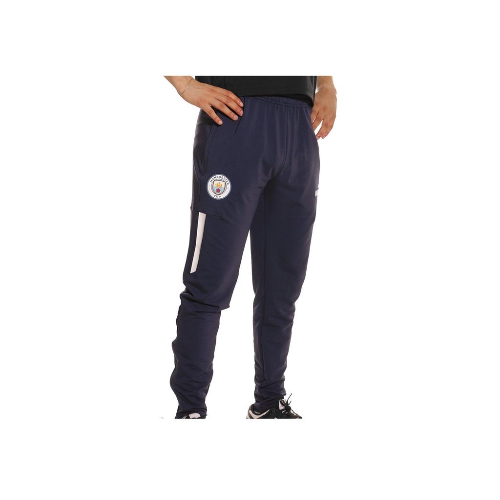 Puma Manchester City Football Letter Print Knitted Sports Pants Men Bottoms Blue 767781-25
