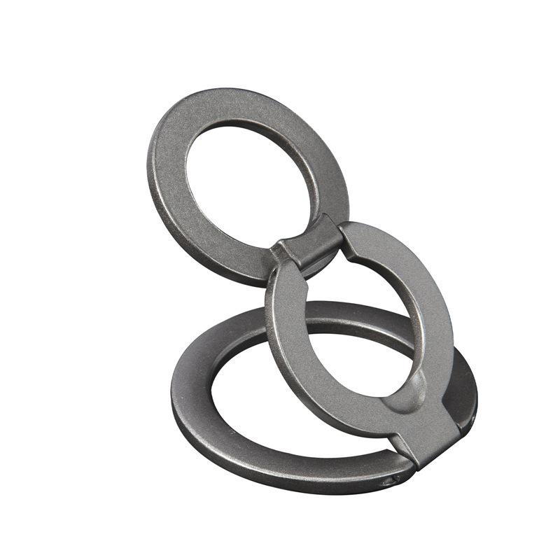 Universal Double-Sided Magnetic Phone Holder Ring - Foldable Desktop Stand for Streaming & Gym Use