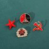 Pin Communist Fashionable Cartoon Character Alloy Brooch Metal Accessory