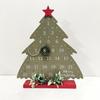 Christmas Countdown Calendar Wooden Holiday Table Decoration Vintage Countdown Christmas Sign Hanging Wall Decoration Crafts