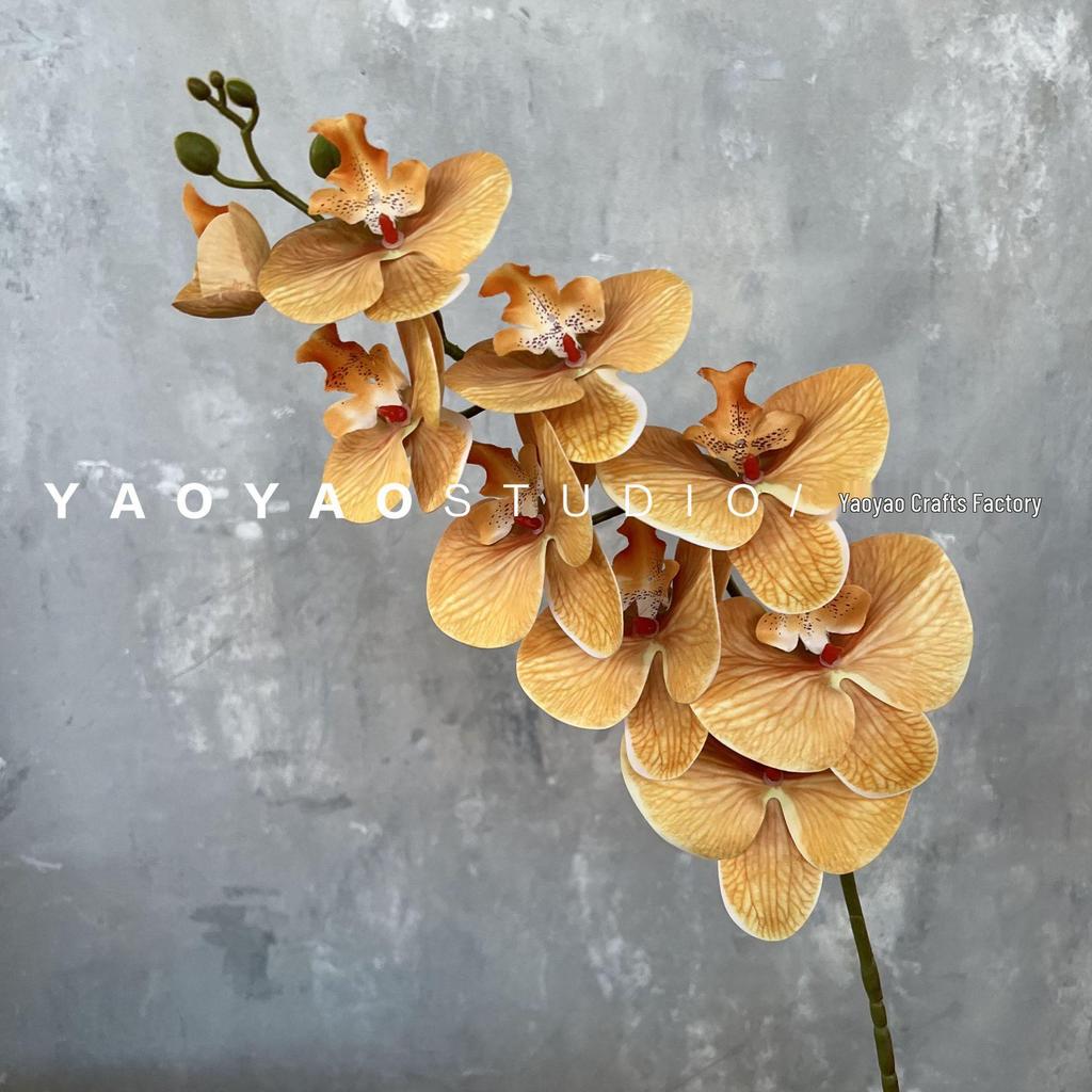 3D Printed Phalaenopsis Orchid, 9-Head Nordic Wedding & Dining Decoration, Floral Art Film Prop