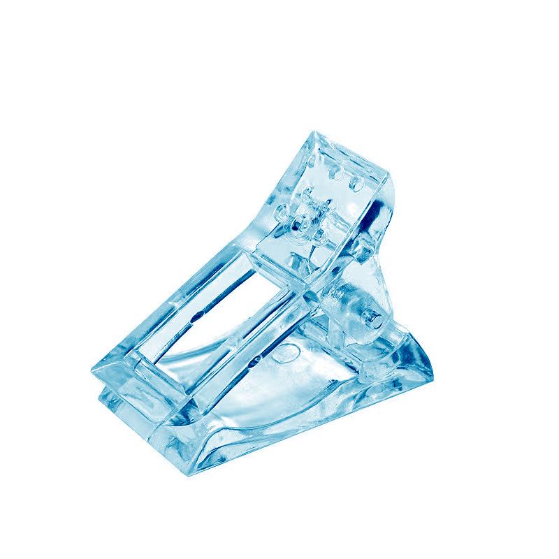 Nail Art Clear Form Shaping Clips: Pressure-Free Extension Gel Tools