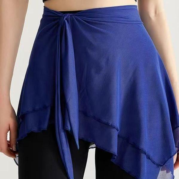 Women's Mesh Yoga Skirt Cover-Up: Anti-Exposure Fitness Skirt for Spring/Summer, One-Piece Butt Cover for Running