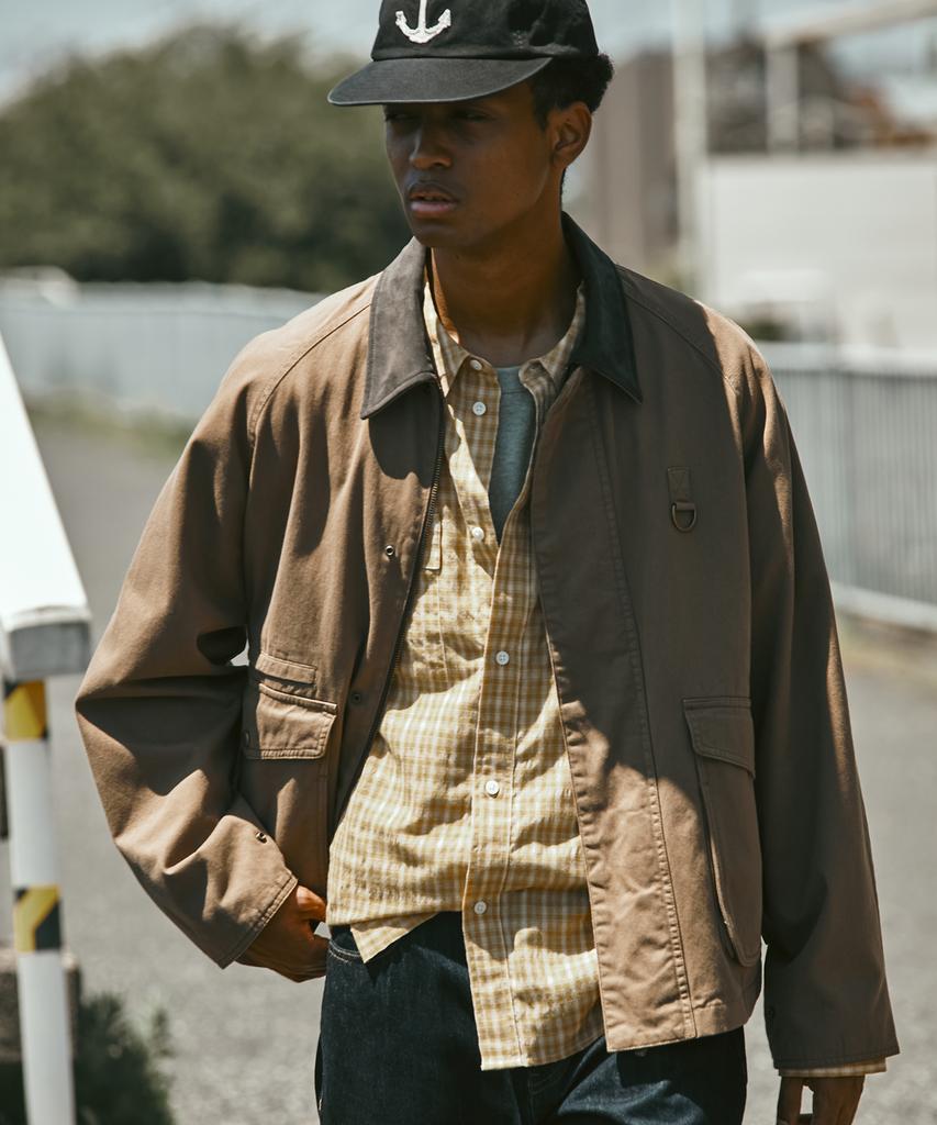 Uniform Bridge Washed Short Hunting Jacket Mocha