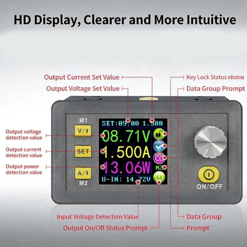 Programmable Power Supply Module 0-32V 3A 96W With Over Voltage Protections And Color LCD Screen For Lab Equipment