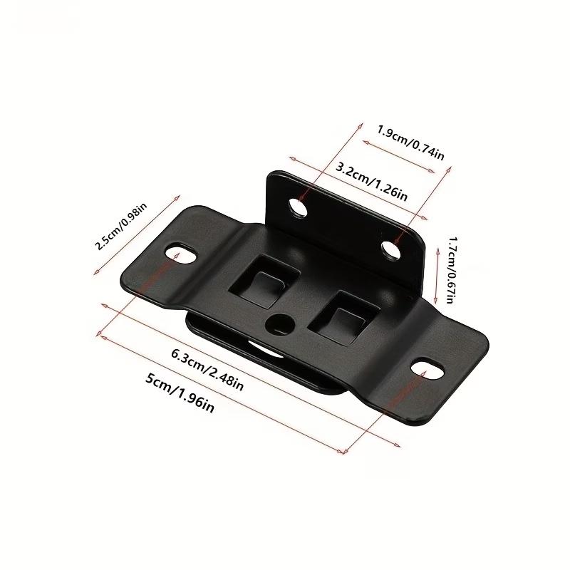 4PCS Metal Fixing Buckle Two in One Insert Furniture Laminate L Shaped 90 Degree Connector Bracket Hardware Easy Install Home