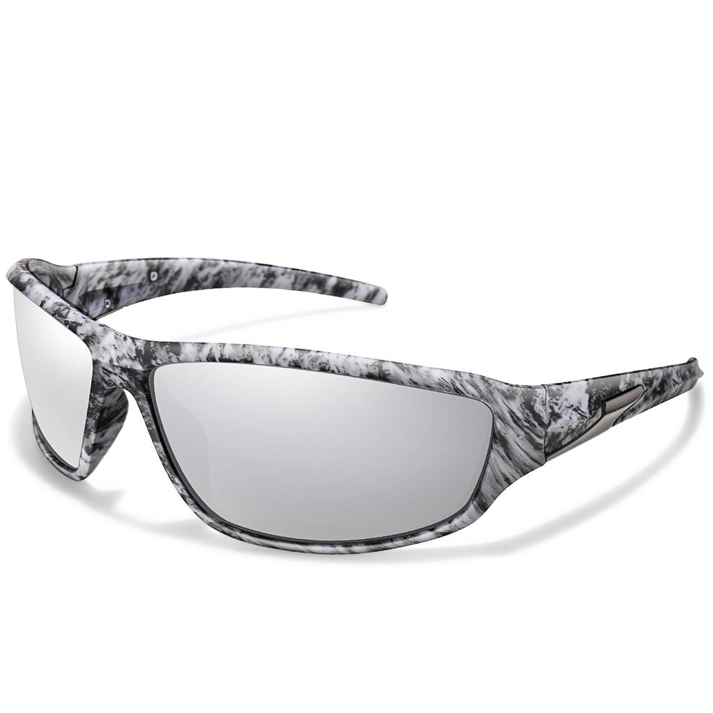 Lunettes de soleil de pêche polarisées UV400 pour hommes femmes Lunettes de sport Vélo Course à pied Randonnée Extérieur