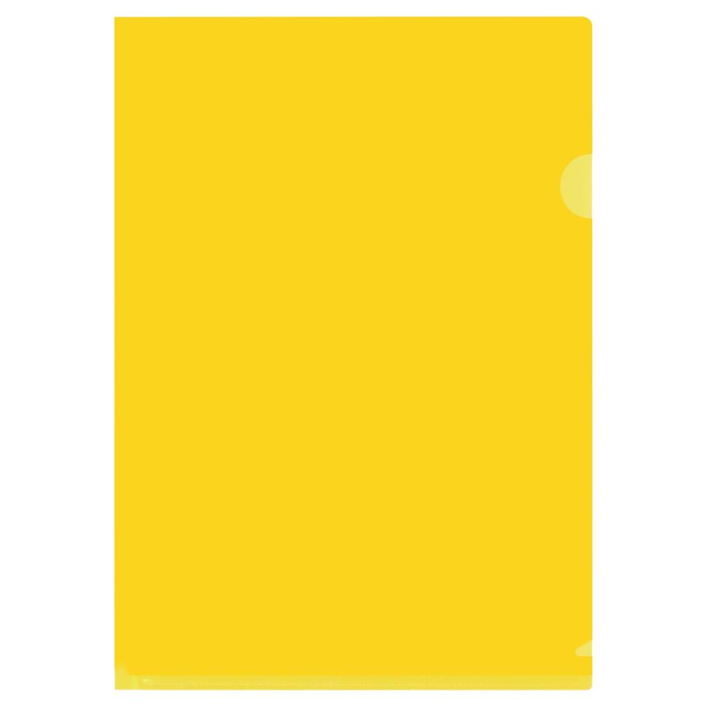 Plus Color Clear Holder A4 Vertical Dark Yellow 100-Pack 89-813 FL-165HO-100P