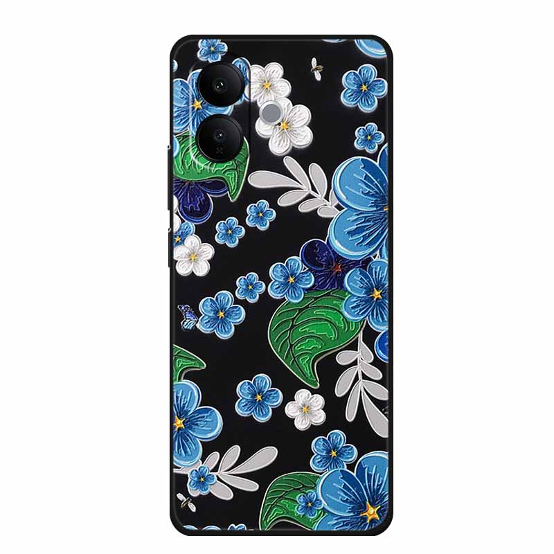 3D Embossed Case For Vivo V60 lite V2530 Phone Case Shockproof Silicone Soft Coque For Vivo V60 lite 2025 Back Cover Case Funda